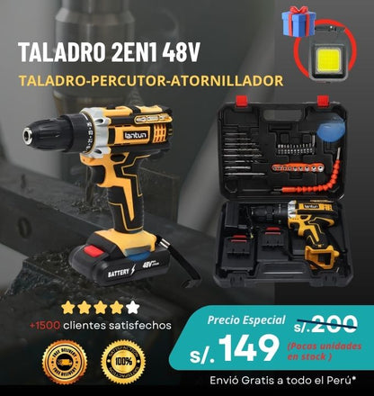Taladro Percutor Atornillador 48v Lantum