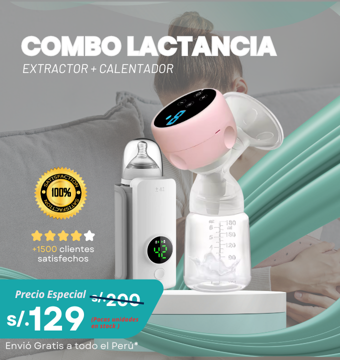 SUPER COMBO LACTANCIA 2 EN 1 — Extractor + Calentador de Biberón